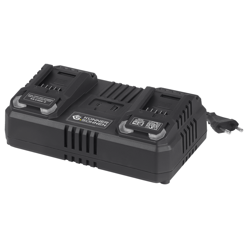 Dual charger for rechargeable batteries 20V KS C45A-2