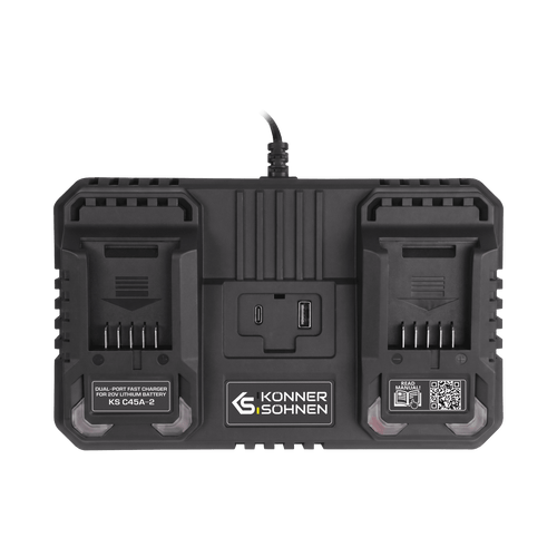 Dual charger for rechargeable batteries 20V KS C45A-2