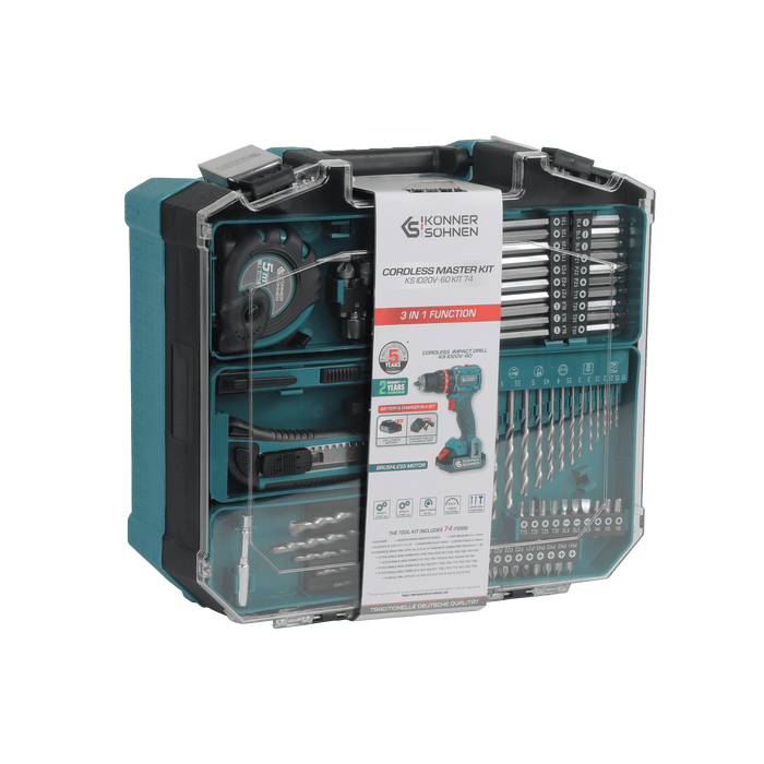 Комплект акумуляторного електроінструменту KS ID20V-60 KIT 74 PLUS