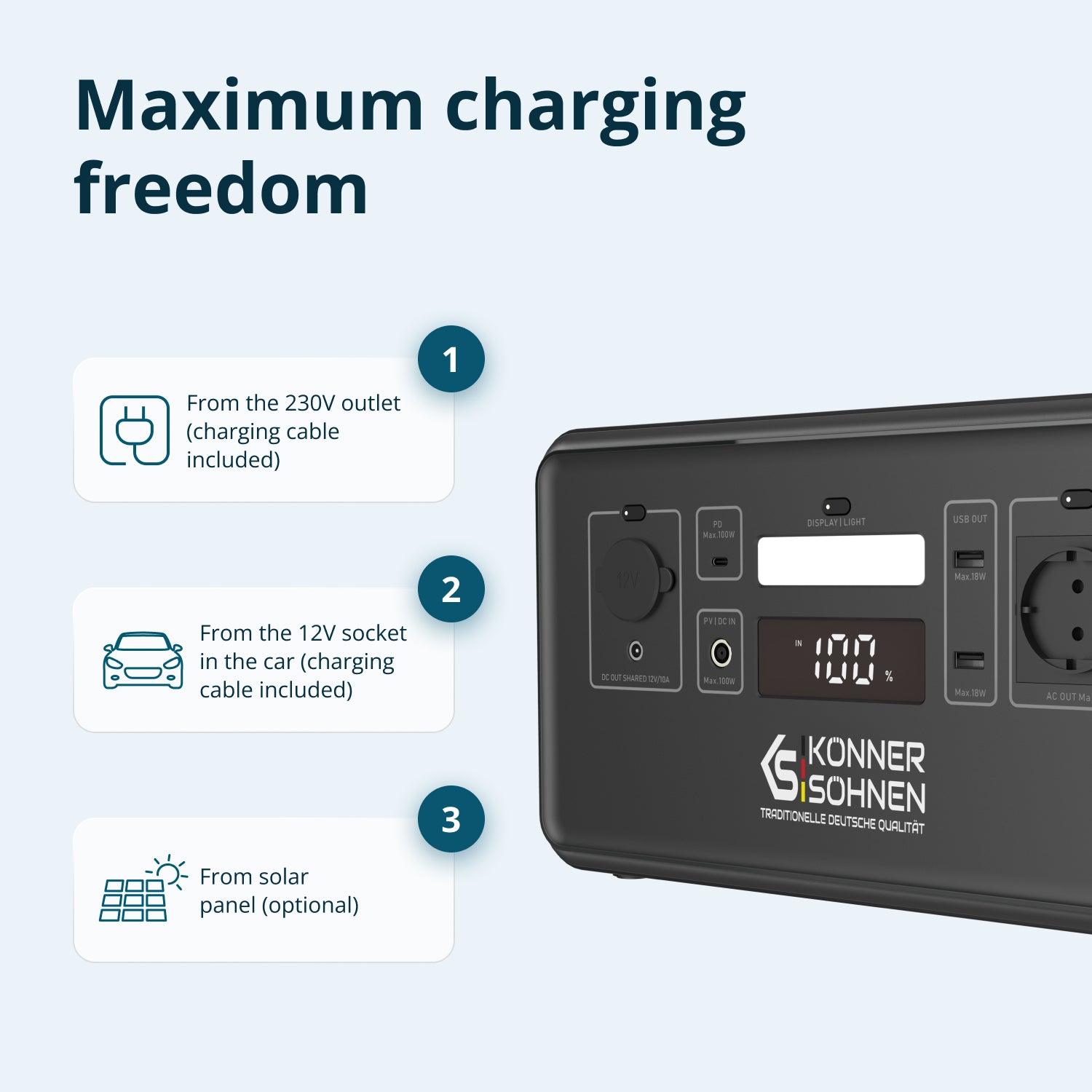 Portable power station KS 500PS