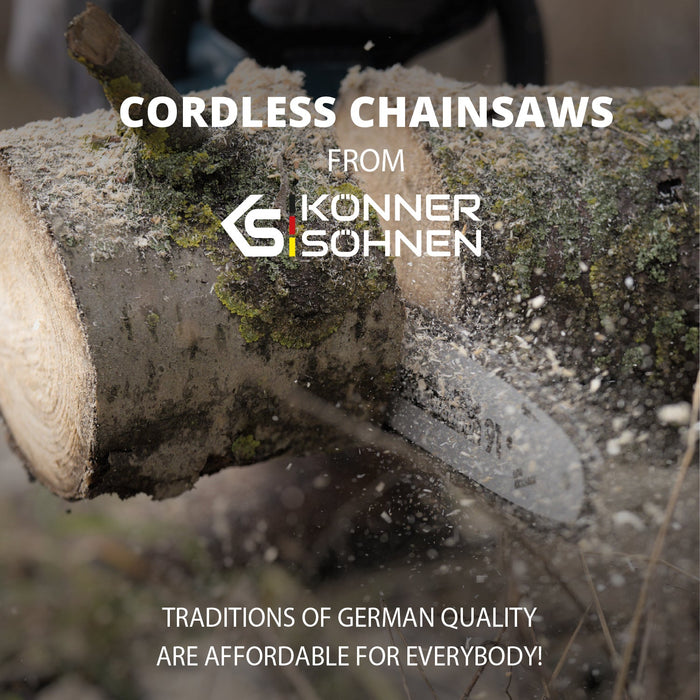 Cordless Chainsaw + Charger + 20V Battery KS CS20V-12 SET