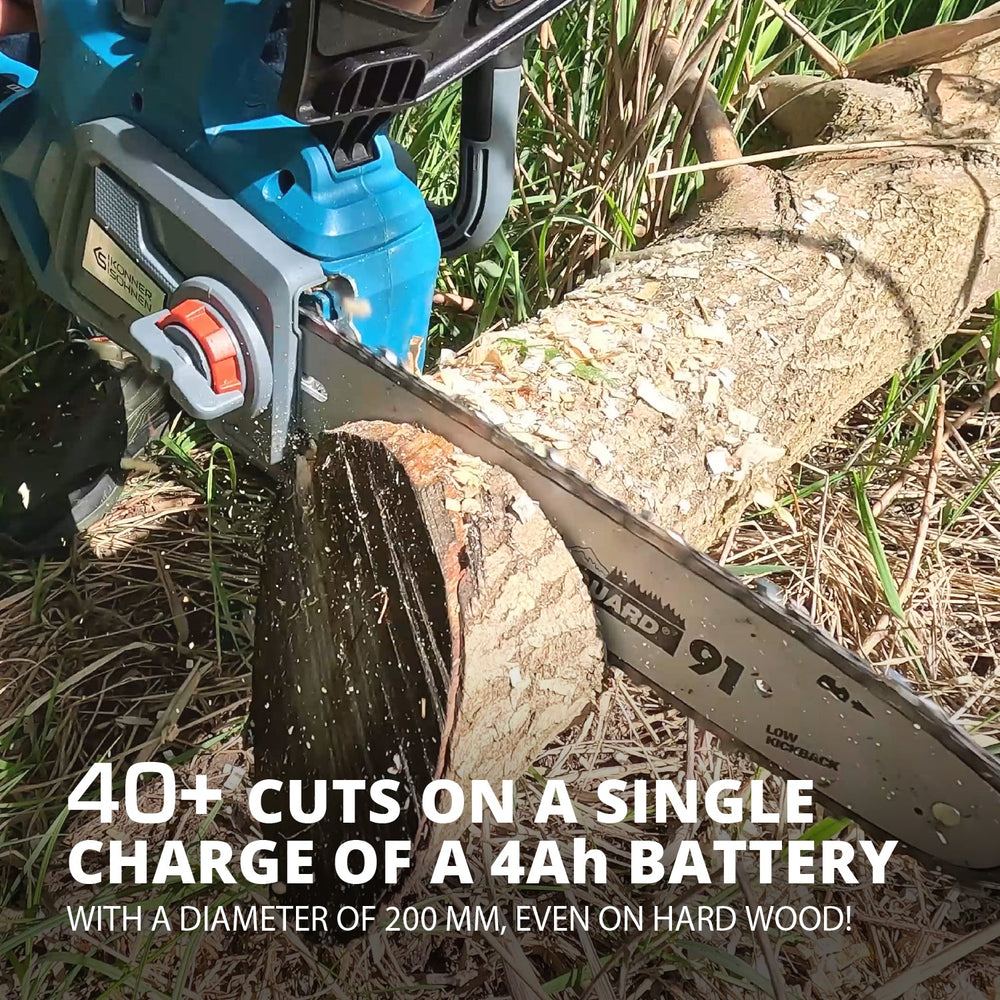 Cordless Chainsaw + Charger + 20V Battery KS CS20V-12 SET