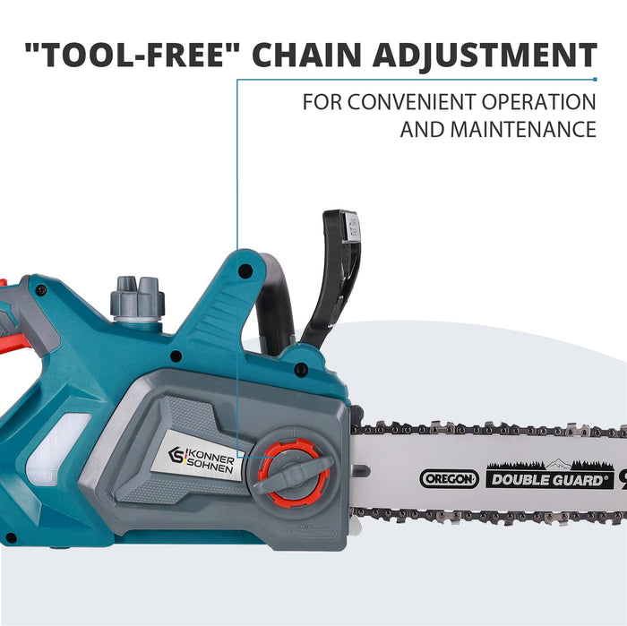 Cordless Chainsaw + Charger + 20V Battery KS CS20V-12 SET