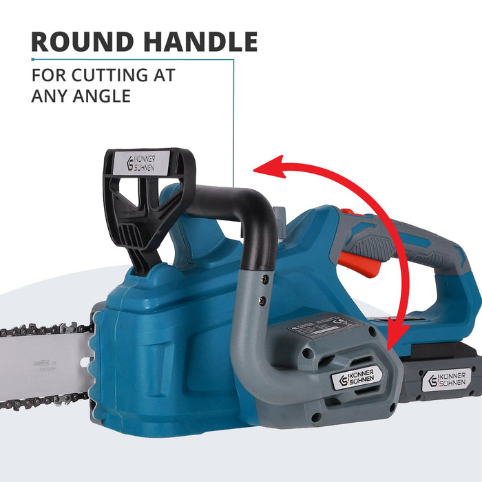 Cordless Chainsaw + Charger + 20V Battery KS CS20V-12 SET