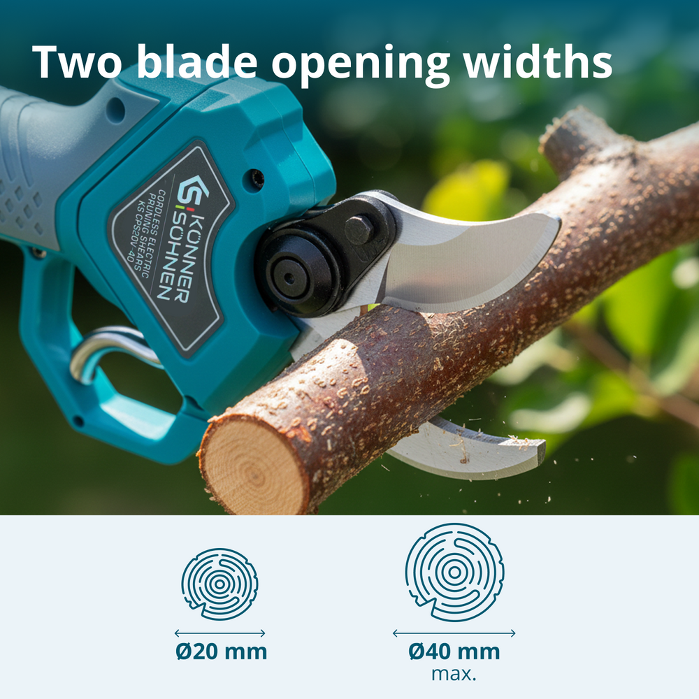 Cordless Electric Pruning Shears KS CPS20V-40 Case PLUS