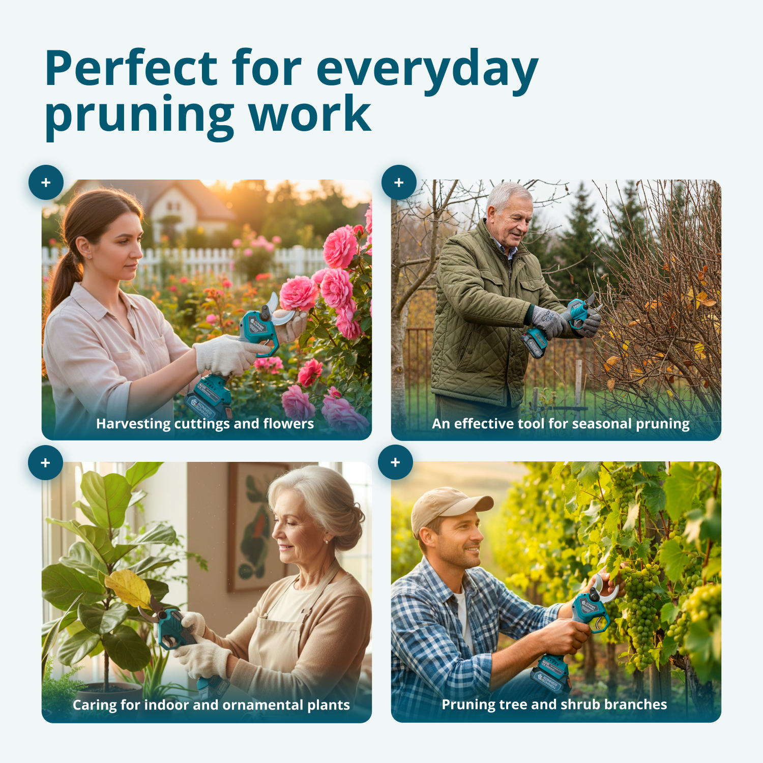 Cordless Electric Pruning Shears KS CPS20V-40 Case