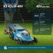 Cordless Lawn Mower + Fast Charger + 2 × 20V Batteries KS 43LM-40V SET thumbnail