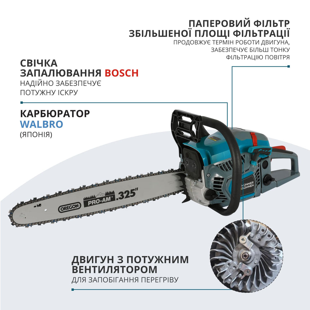 Бензинова пила  KS CS31G-18-1