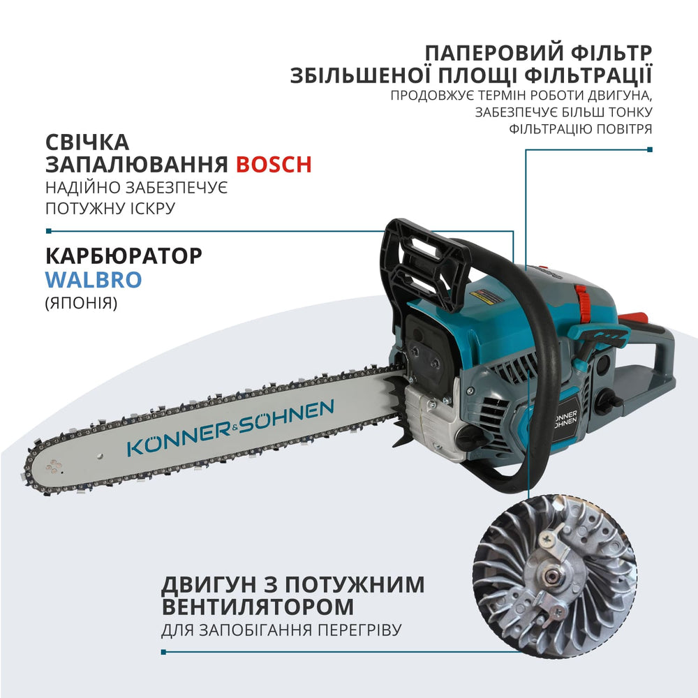 Бензинова пила  KS CS31G-18