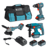 Набір акумуляторного електроінструменту 3-в-1 KS RHAGD 20V SET 3