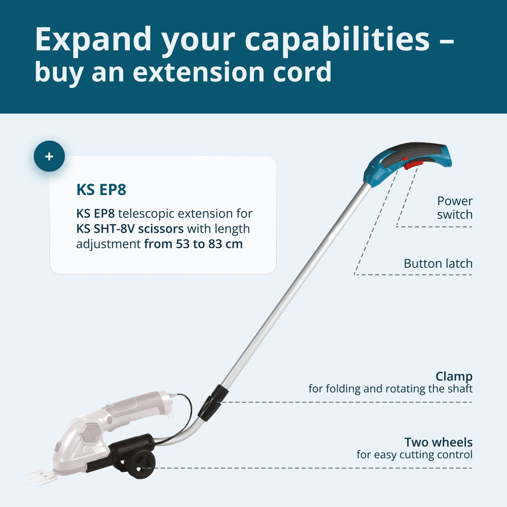 Telescopic Extension Pole for Trimmer KS EP8