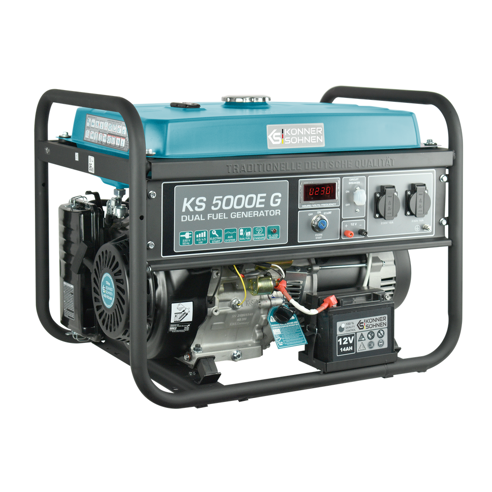 LPG/Gasoline Generator "Könner & Söhnen" KS 5000E G