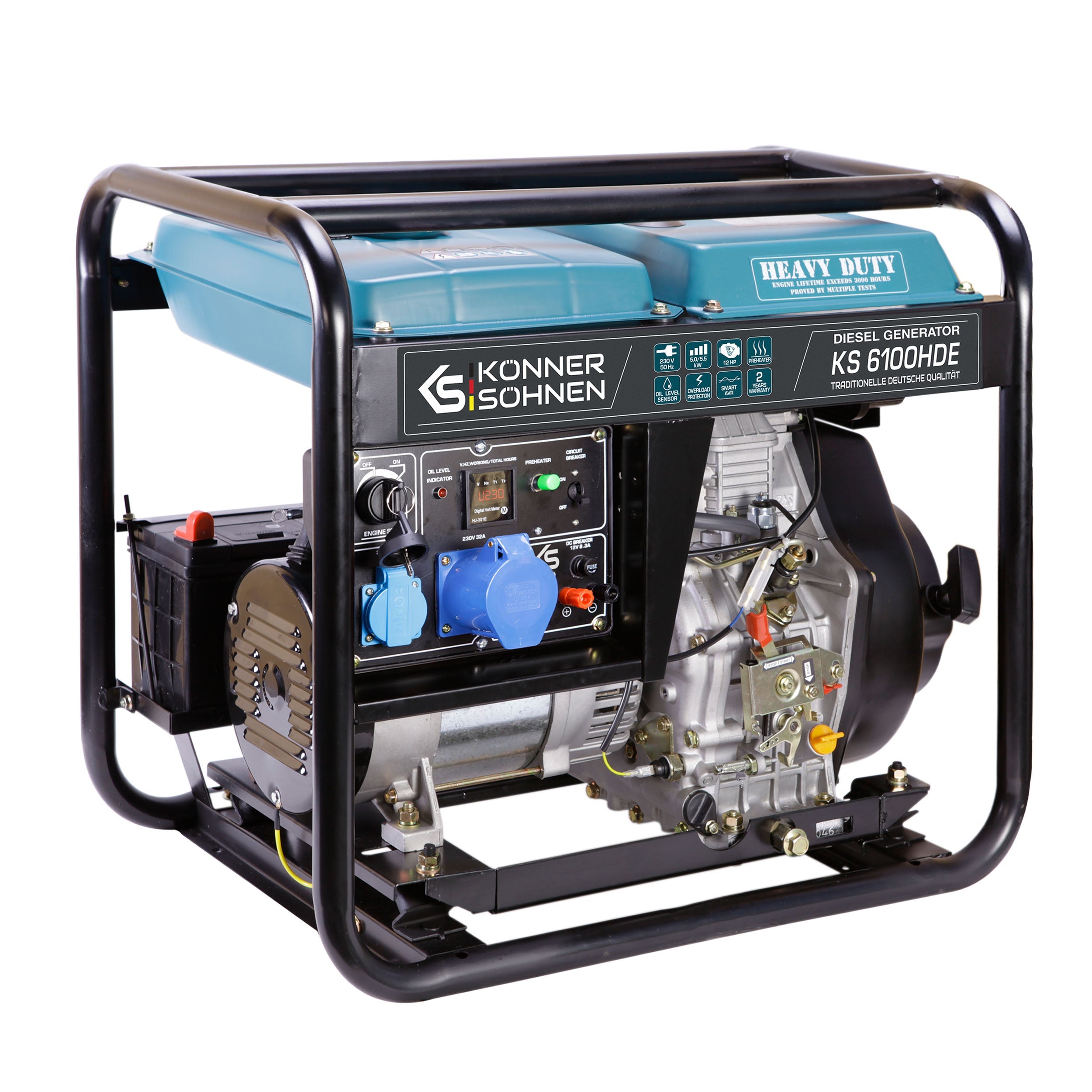 Könner & Söhnen Дизельний генератор «Könner & Söhnen» KS 6100HDE (EURO V)