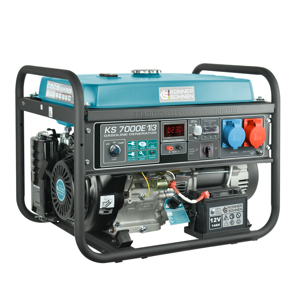 Gasoline generator "Könner & Söhnen" KS 7000E 1/3