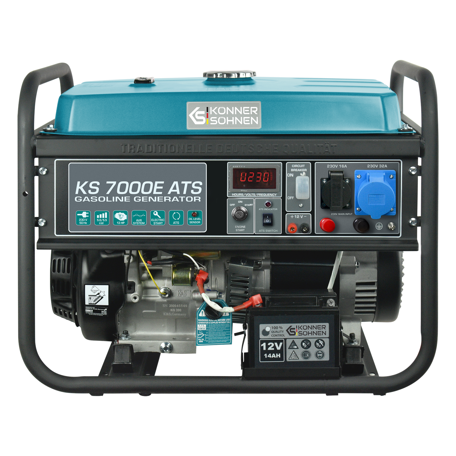 Бензиновий генератор «Könner & Söhnen» KS 7000E ATS