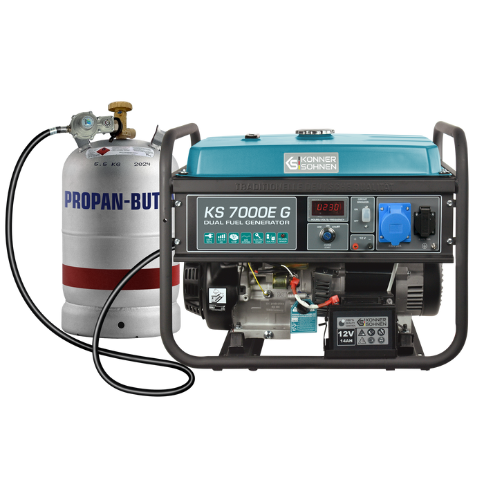 LPG/Gasoline Generator "Könner & Söhnen" KS 7000E G