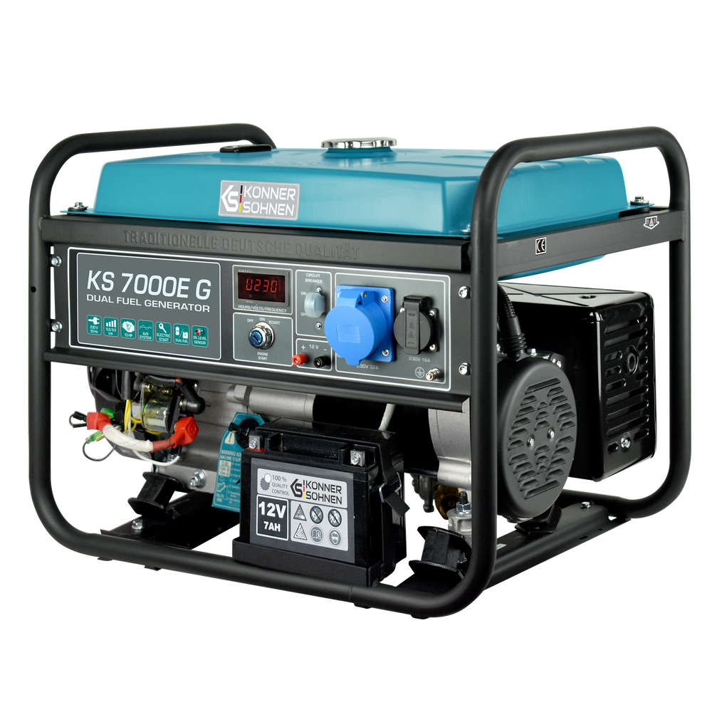 LPG/Gasoline Generator "Könner & Söhnen" KS 7000E G