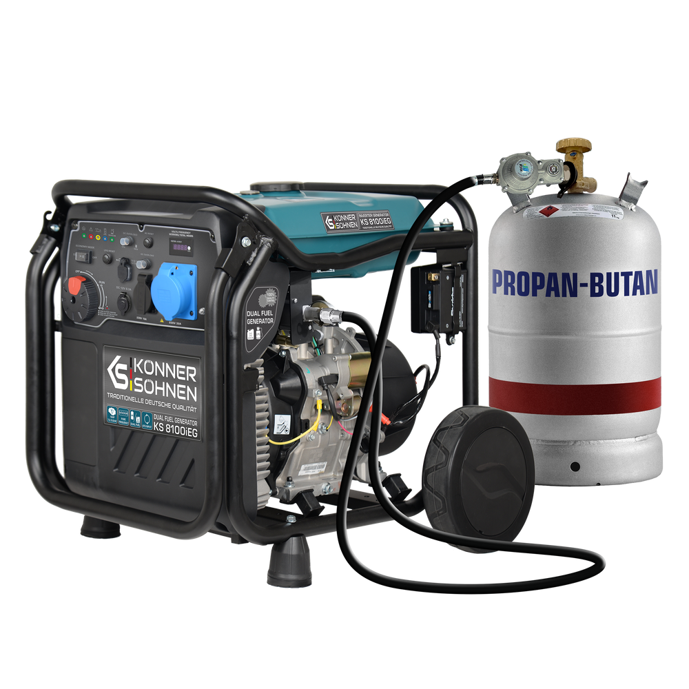 LPG/gasoline inverter generator KS 8100iEG