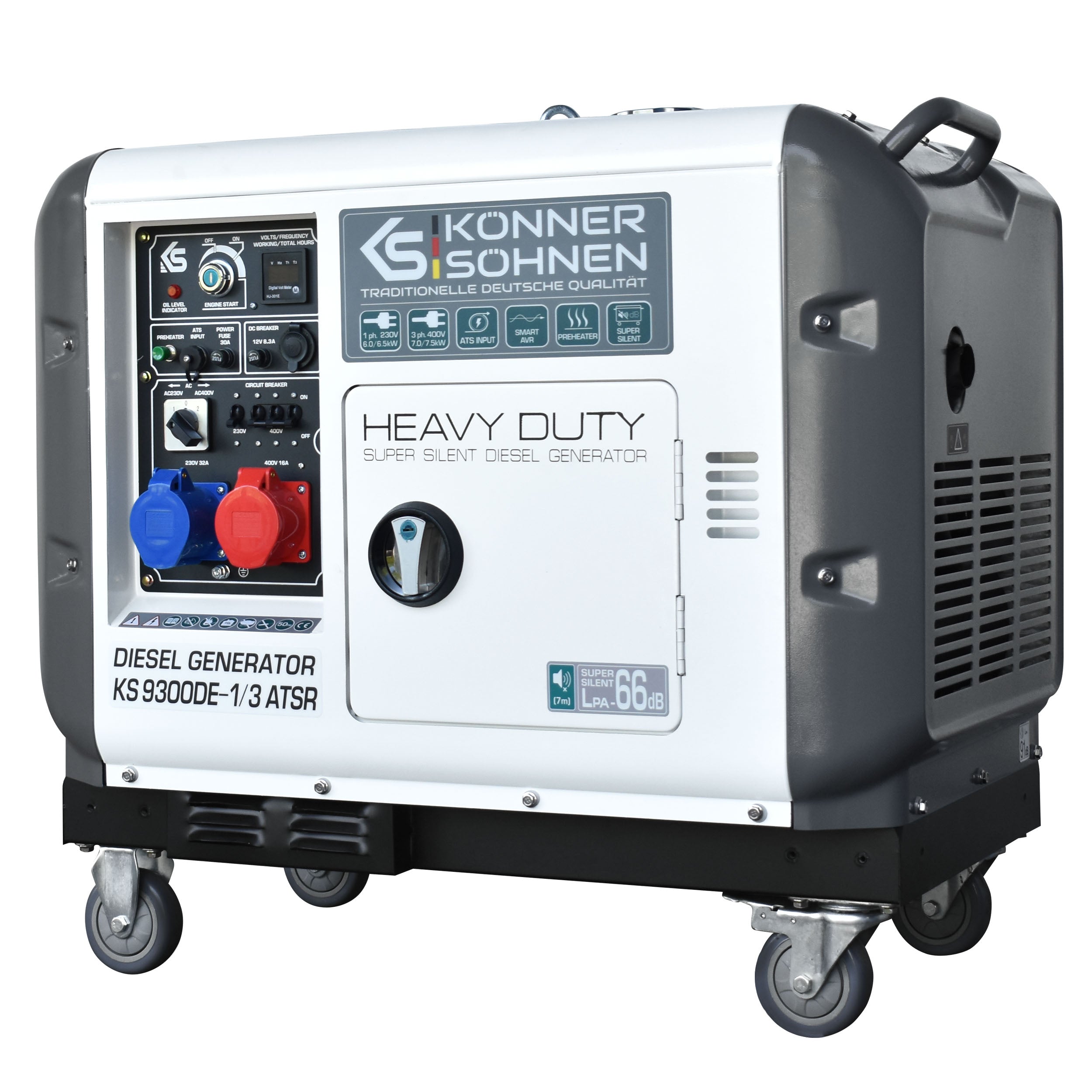 Könner & Söhnen Дизельний генератор «Könner & Söhnen» KS 9300DE-1/3 ATSR (EURO V)