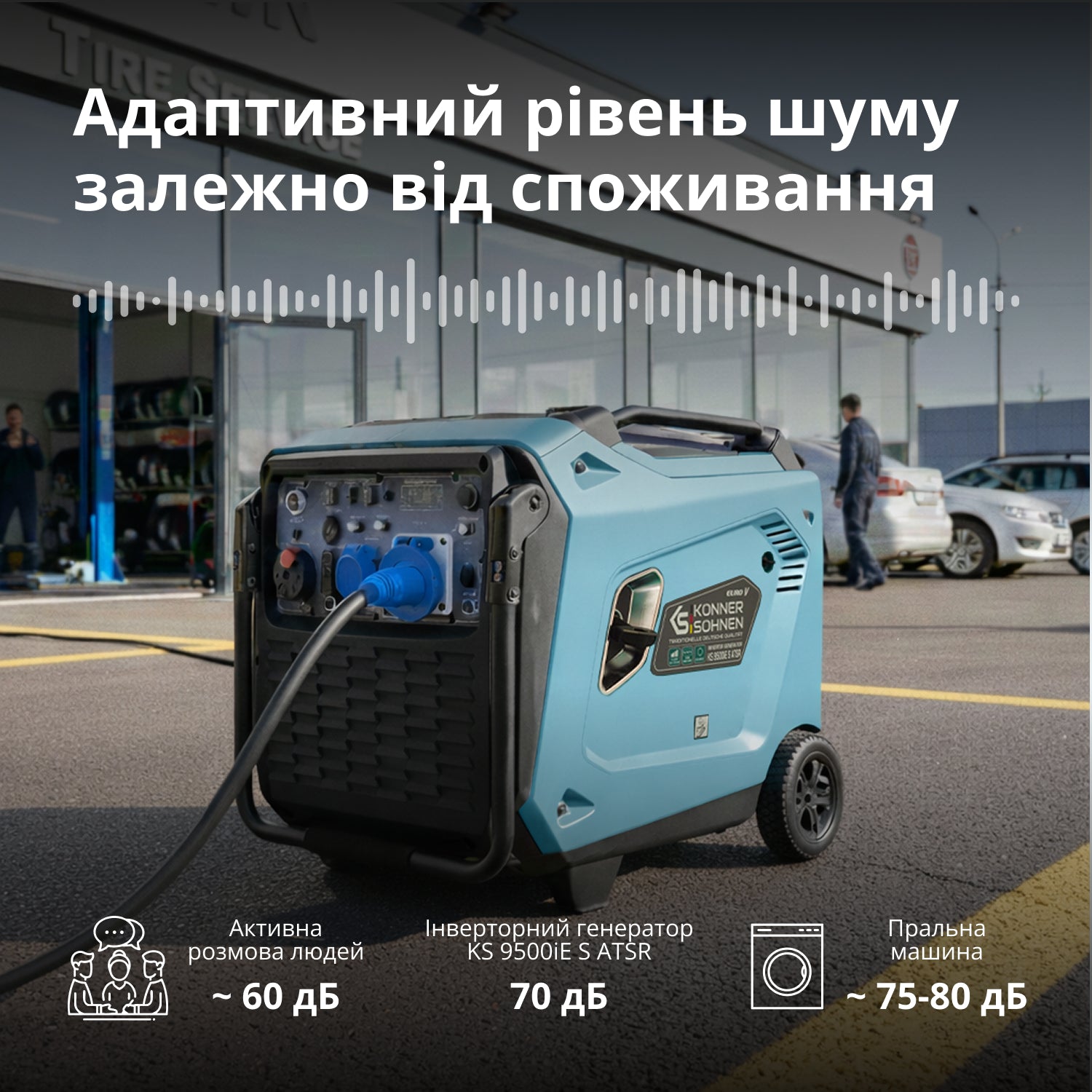 Генератор Інверторний генератор KS 9500iE S ATSR — фото 4