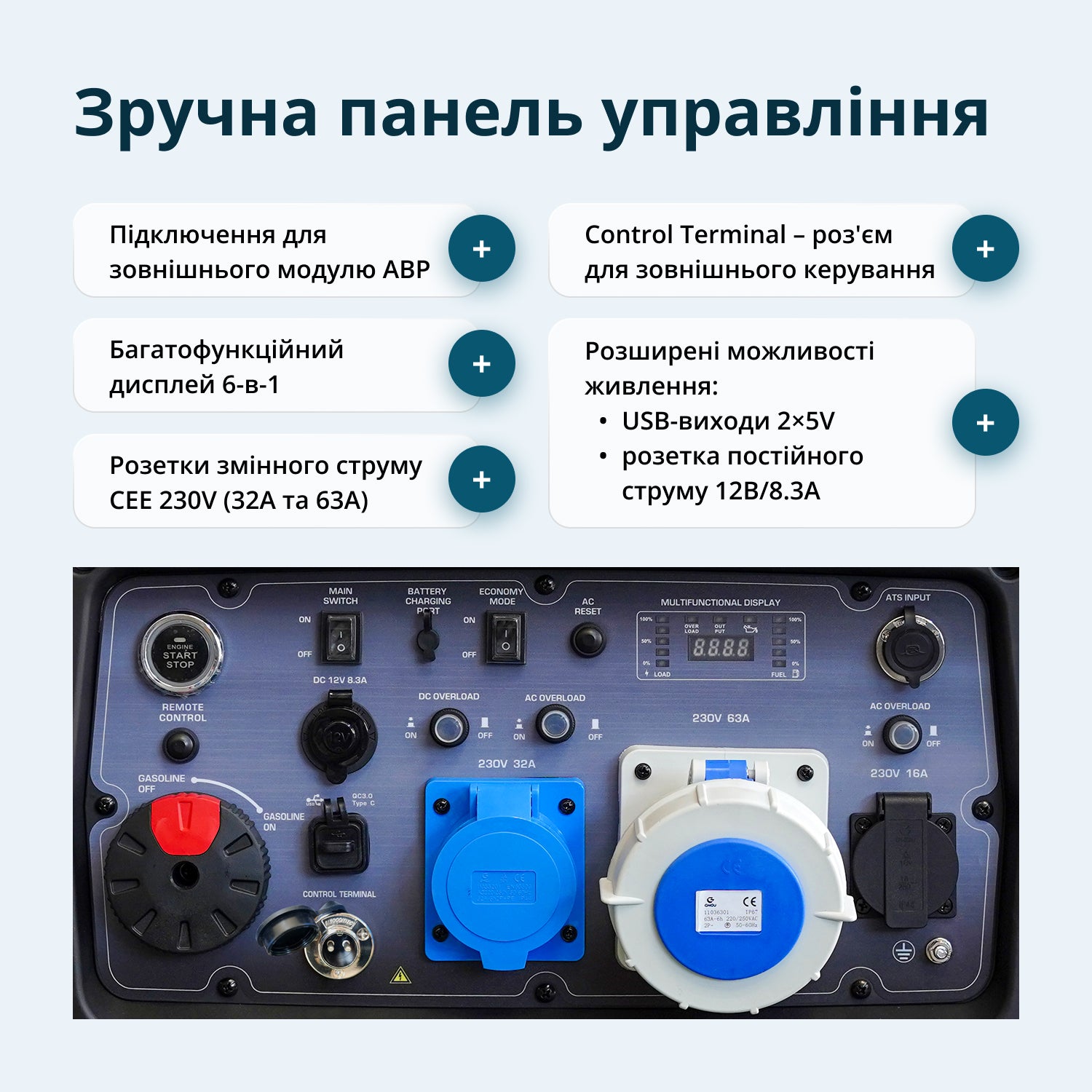 Генератор Інверторний генератор KS 9500iE S ATSR — фото 6