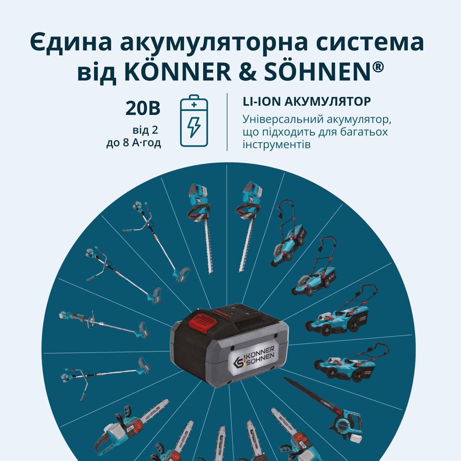 Кущоріз акумуляторний KS HT-20V