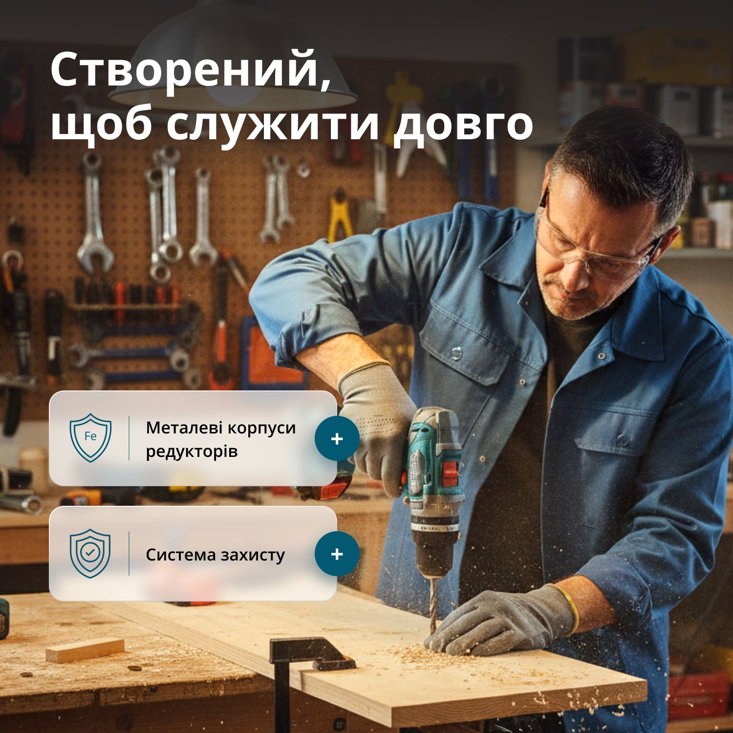 Набір акумуляторного електроінструменту 2-в-1 KS IDISD 20V SET 2