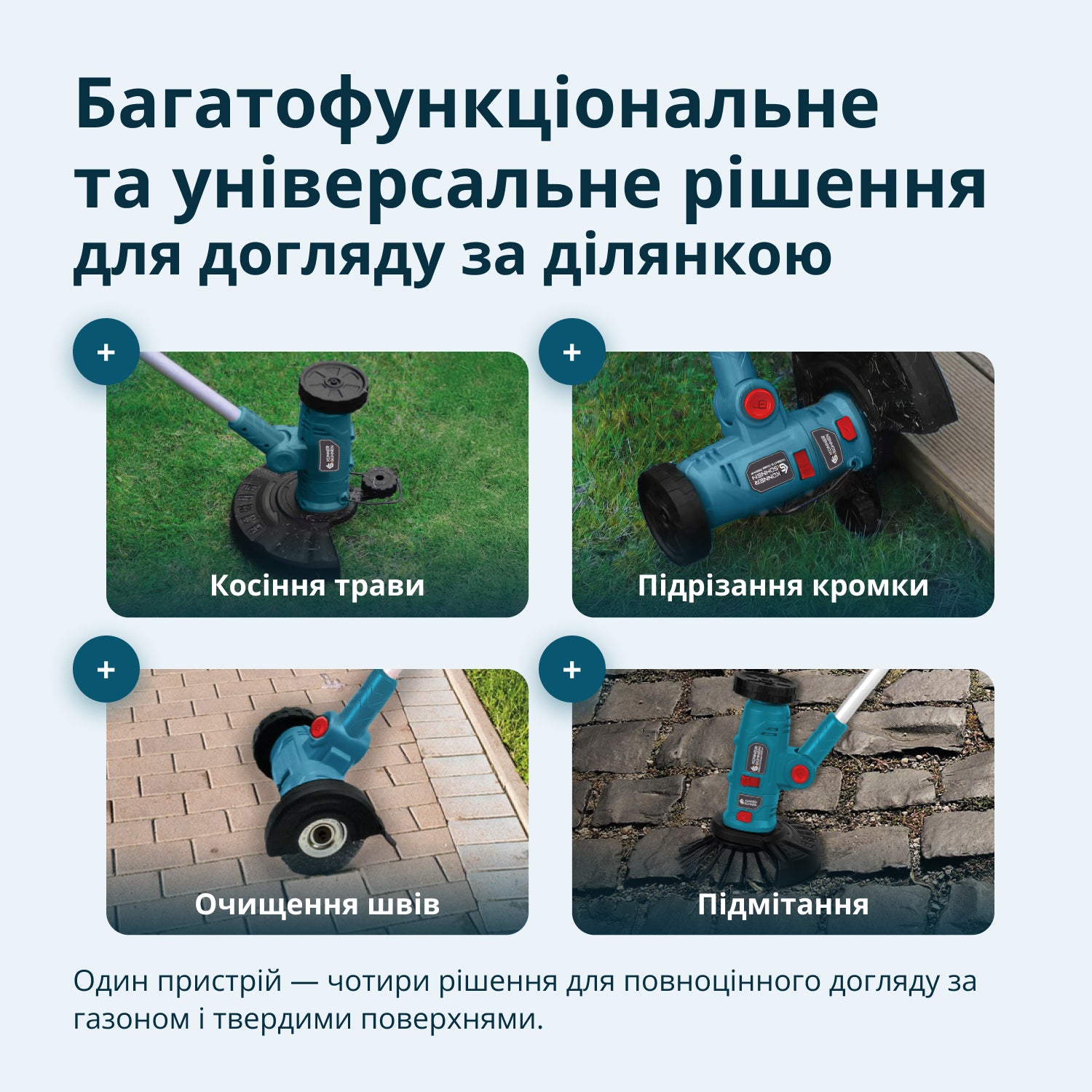 Акумуляторний багатофункційний тример  KS MFT-20V 