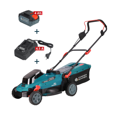 Cordless Lawn Mower + Fast Charger + 20V Battery KS 33LM-20V SET