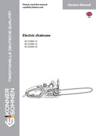 Electric chainsaw KS CS1800-14, KS CS2200-16, KS CS2400-18