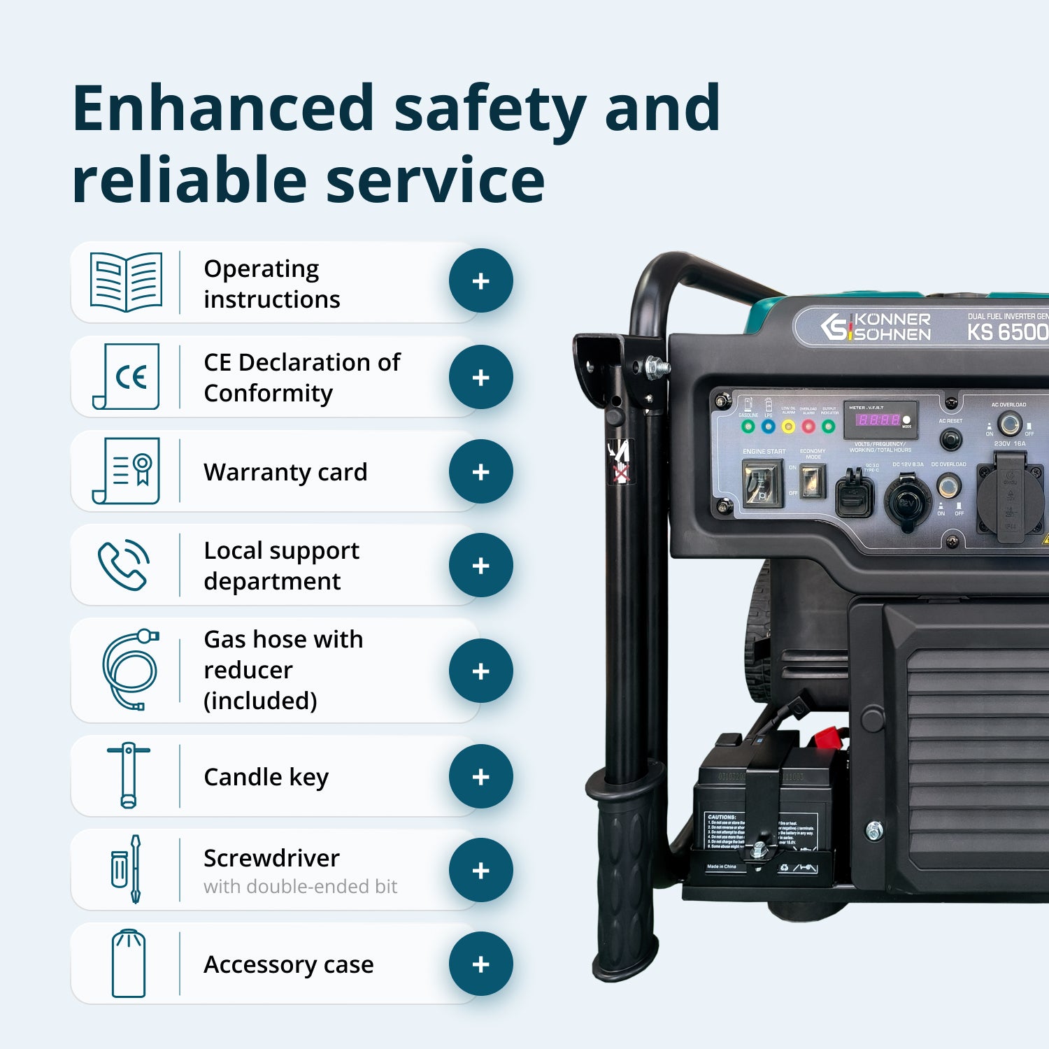 Інверторний генератор KS 6500iEG (бензин/газ)