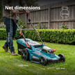 Cordless Lawn Mower + Fast Charger + 2 × 20V Batteries KS 43LM-40V SET thumbnail