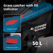 Cordless Lawn Mower + Fast Charger + 2 × 20V Batteries KS 43LM-40V SET thumbnail