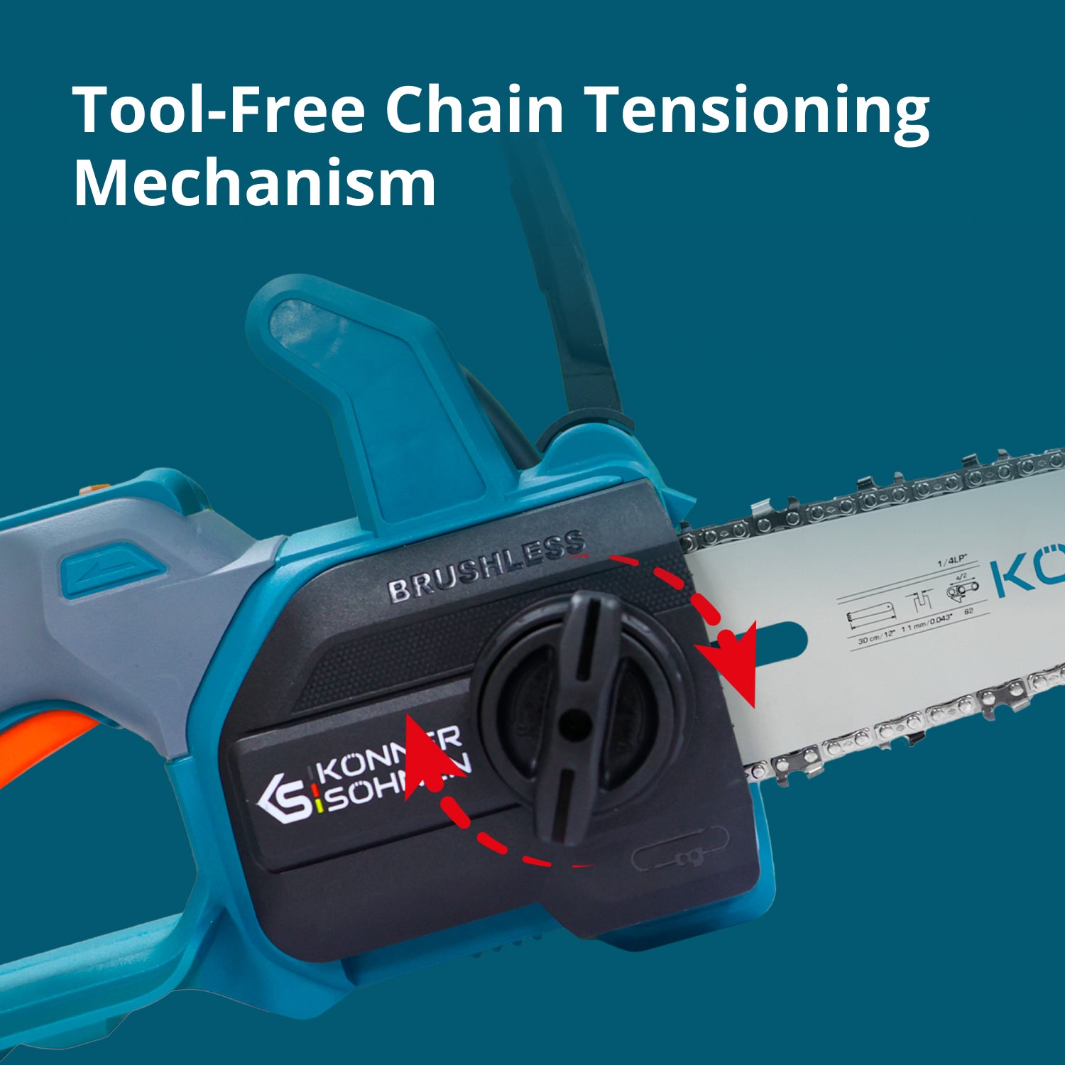 Cordless Mini Chainsaw KS MCS20V-12 SET