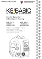 Inverter Generator in Soundproof Housing KSB 22i S, KSB 33i S