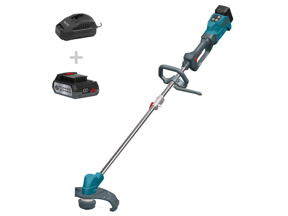 Cordless String Trimmer + Charger + 20V Battery KS BCT-20V SET