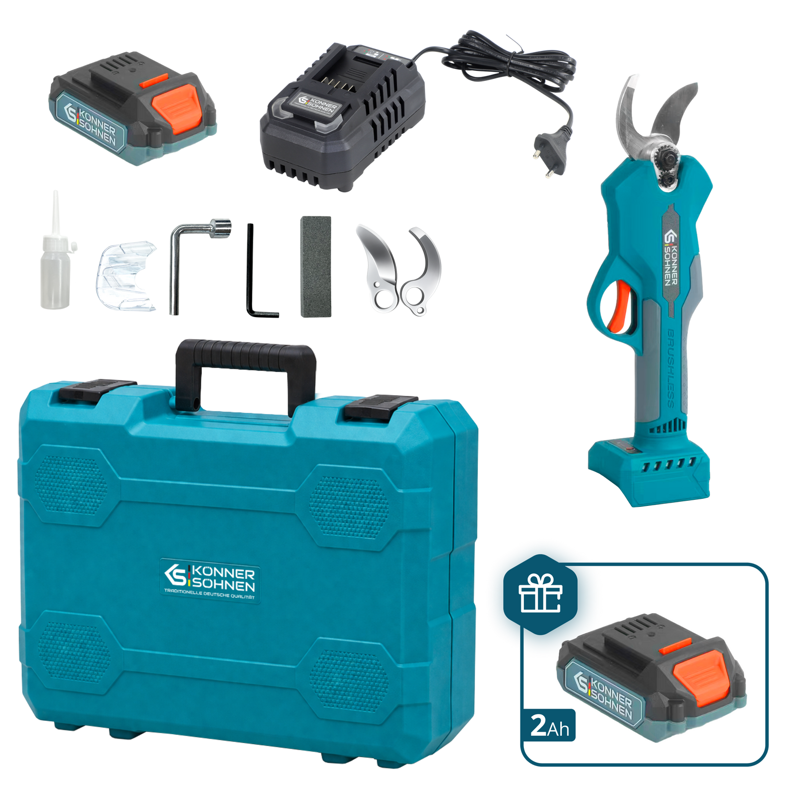 Акумуляторний секатор KS CPS20V-32 Case PLUS