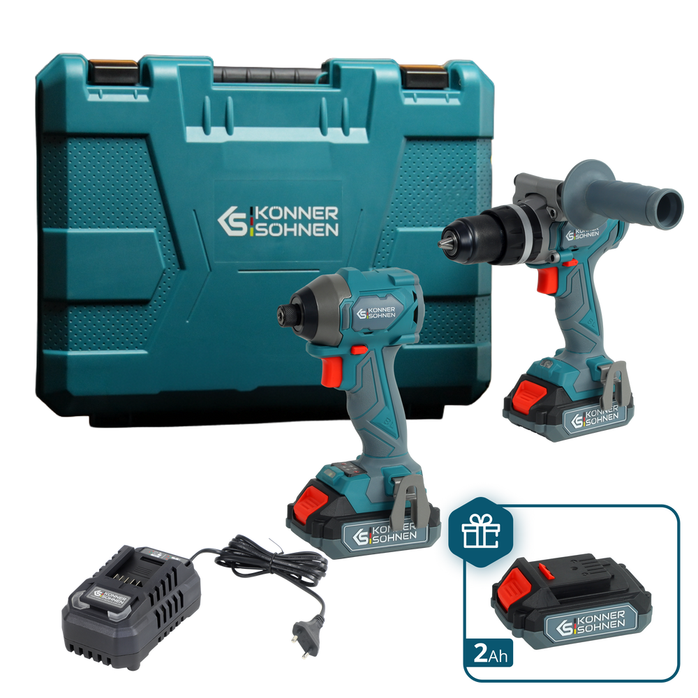 Набір акумуляторного електроінструменту 2-в-1 KS IDISD 20V SET 2 PLUS