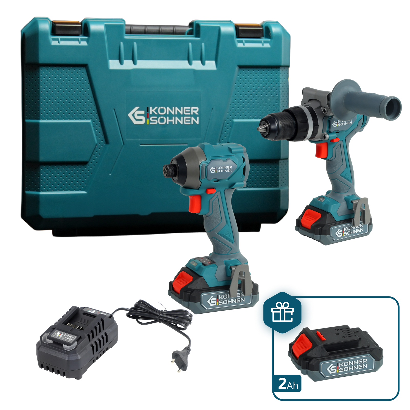 Набір акумуляторного електроінструменту 2-в-1 KS IDISD 20V SET 2 PLUS