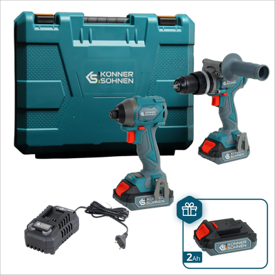 Набір акумуляторного електроінструменту 2-в-1 KS IDISD 20V SET 2 PLUS