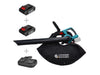 2-in-1 Cordless Garden Vacuum and Leaf Blower + Fast Charger + 2 × 20V Batteries KS LBV-40V SET
