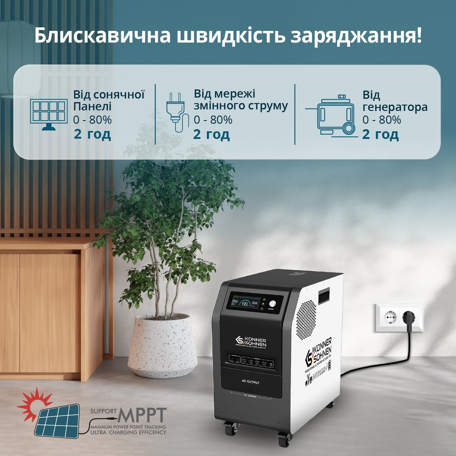 Портативна електростанція 3 в 1 KS 3000PS - купити в Києві