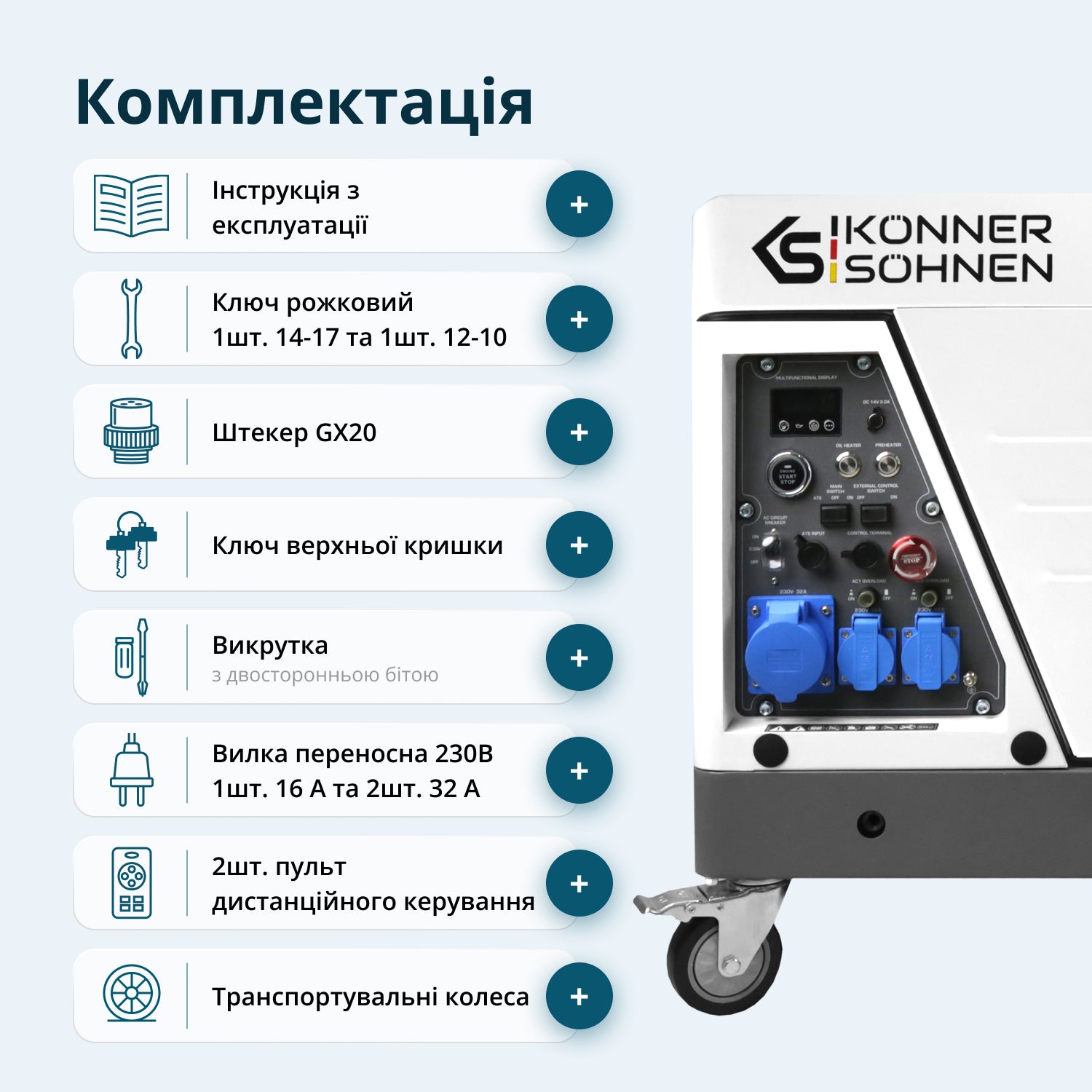 Генератор Дизельний інверторний генератор  у шумозахисному кожусі KS 6500iDE S ATSR — фото 7