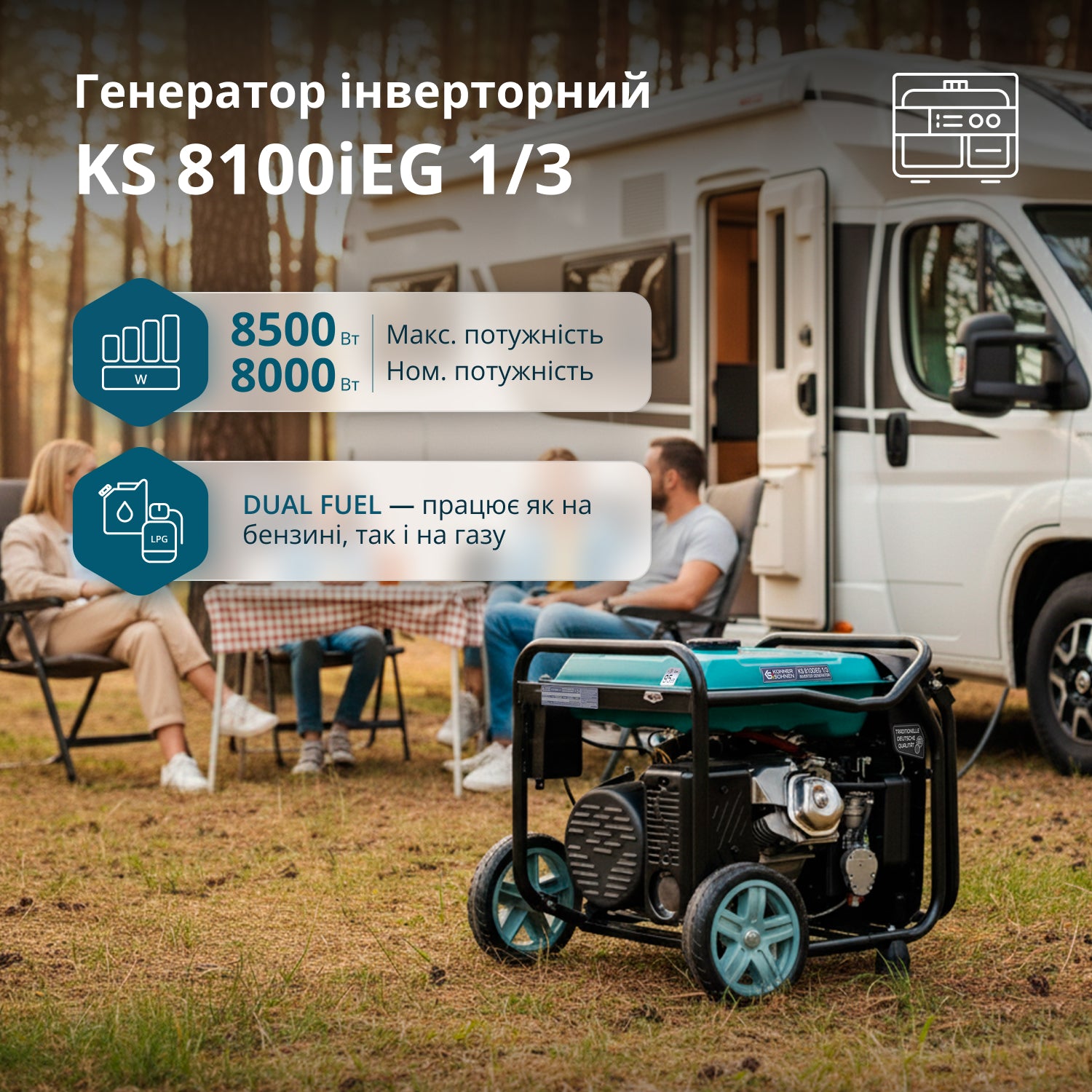 Könner & Söhnen Інверторний генератор KS 8100iEG 1/3