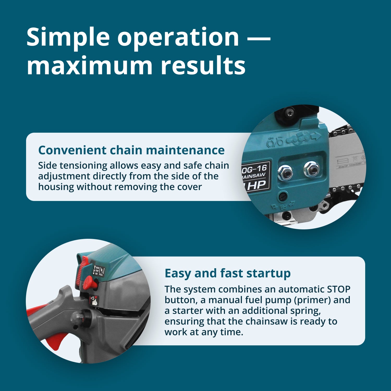 Gasoline Chainsaw KS CS20G-16