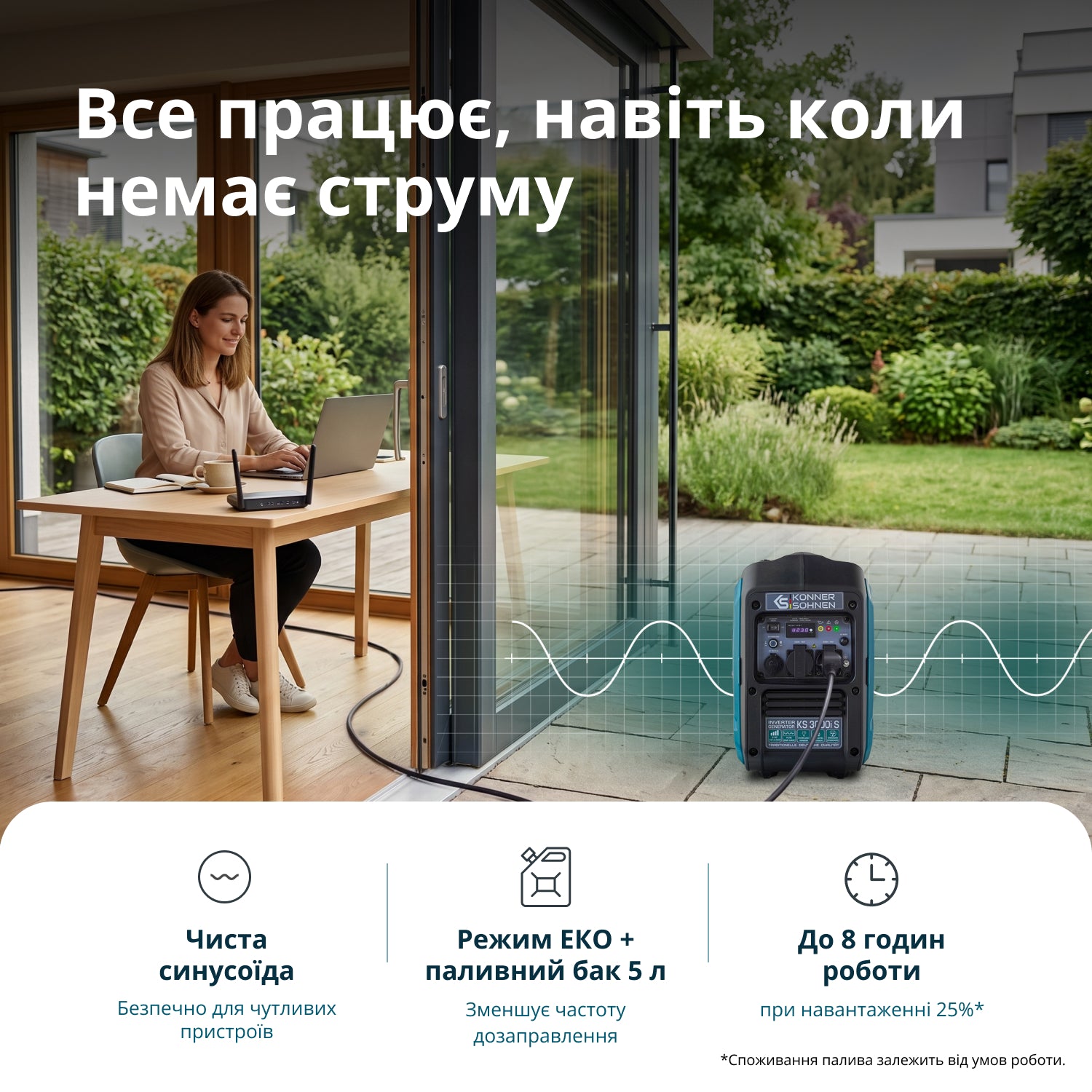 Генератор Інверторний генератор KS 3000i S — фото 2