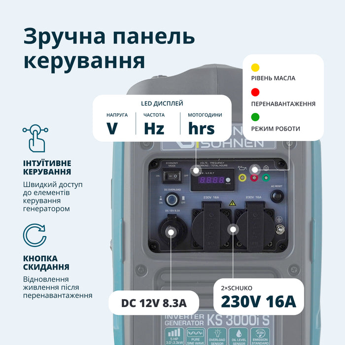 Інверторний генератор KS 3000i S