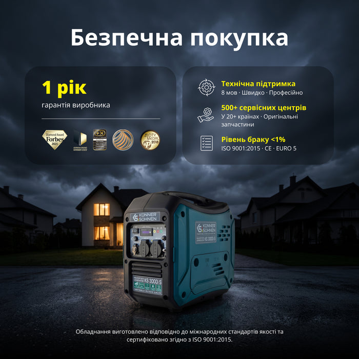 Інверторний генератор KS 3000i S
