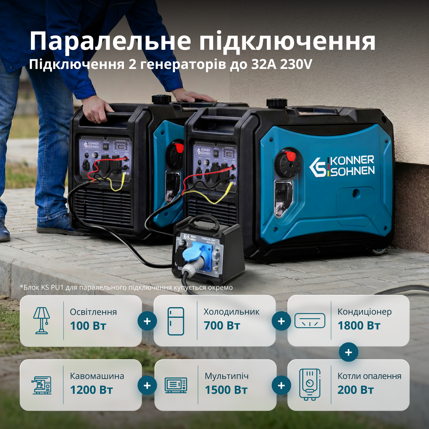Генератор Інверторний газобензиновий генератор KS 4000iEG S — фото 4