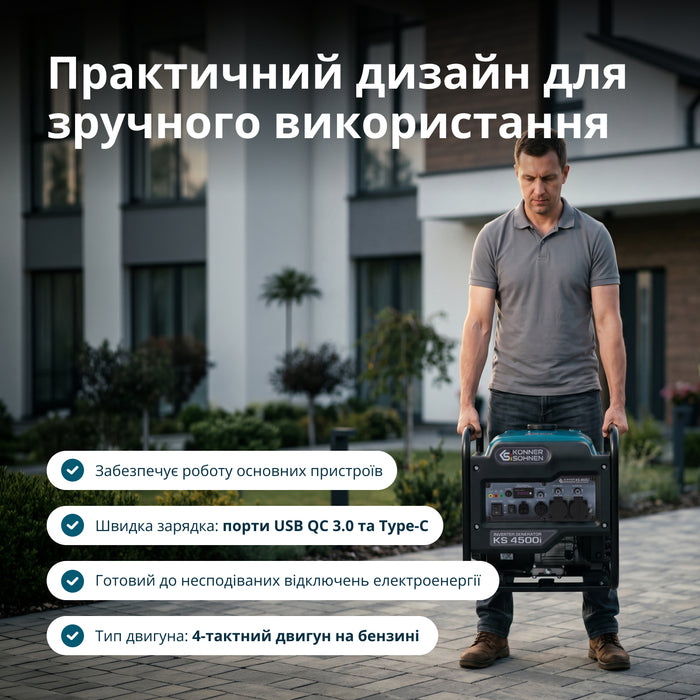 Інверторний генератор Könner & Söhnen KS 4500i 